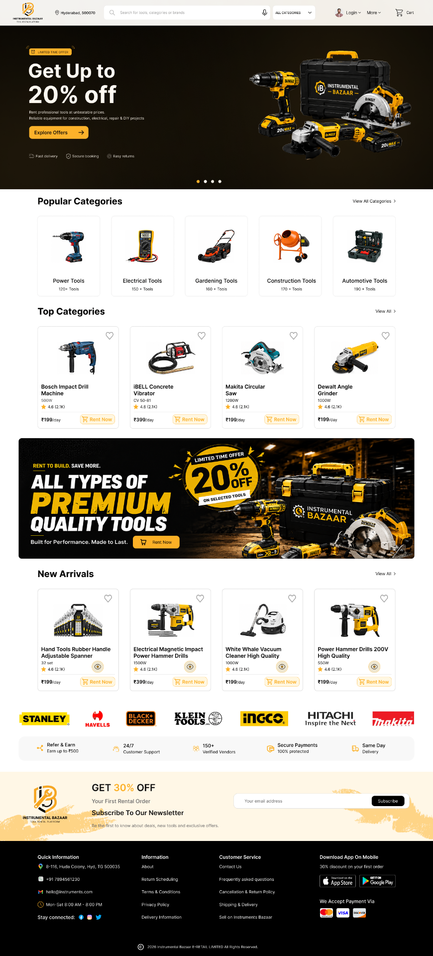 Instrumental Bazaar — Web preview